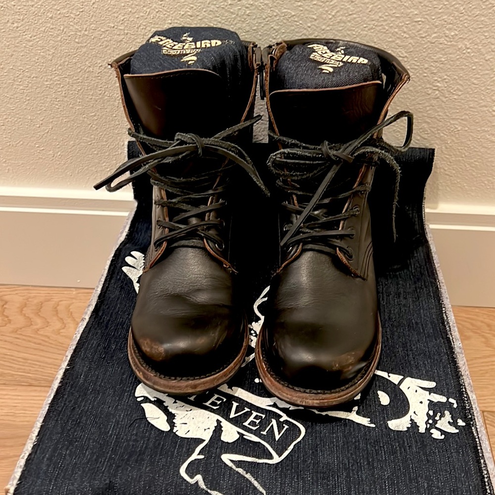 FreeBird Manchester Boots Black, Size 9